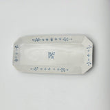染付小花紋 輪花長皿【MA24】