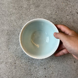 青白磁しのぎ 飯碗・大【小林哲也14-1】