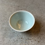 青白磁しのぎ 飯碗・大【小林哲也14-1】