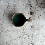 上手マグ 青A|作家 藤原純(信楽焼)