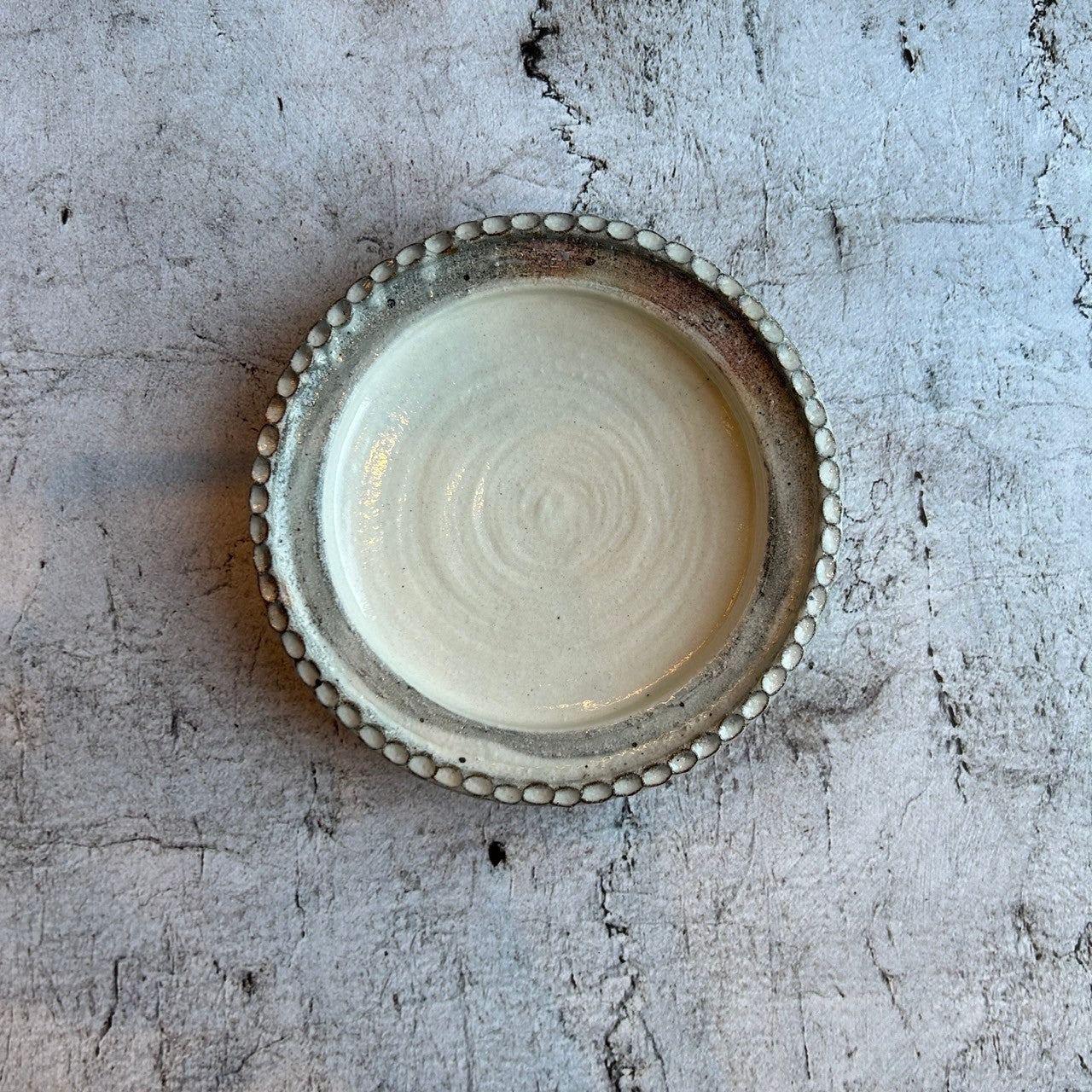 信楽焼　粉引市松長々皿 在庫僅少】 信楽焼 粉引市松長々皿 工芸品 - 工芸品