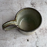 上手マグ 白|作家 藤原純(信楽焼)