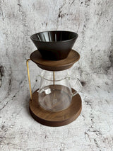 ブリュワースタンド 4カップセット ウォルナット材