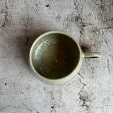 スープカップ 白黒B|作家 藤原志鈴香(信楽焼)