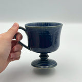 玉脚咖啡杯 深蓝【yoshida pottery5】