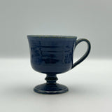 玉脚咖啡杯 深蓝【yoshida pottery5】