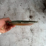 8トンガリ(イッチン)青 5寸 |作家 藤原純(信楽焼)