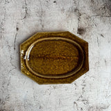 8角オーバル M 飴|作家 藤原志鈴香(信楽焼)