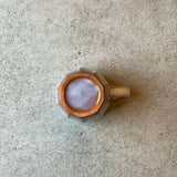 面取マグカップ 粉引紫【SH2-1】