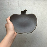 りんご皿 大 サビ釉|古谷製陶所(信楽焼 陶器)