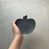 りんご皿 小 グレー釉|古谷製陶所(信楽焼 陶器)
