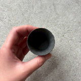 作家 飛松灯器 shaved cup SS / 台湾茶杯 / charcoal black(マット)