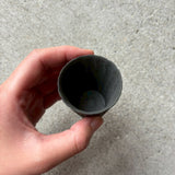 作家 飛松灯器 shaved cup SS / 台湾茶杯 / charcoal black(マット)