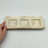 鉄散 押型長皿 (三つ押)【古谷No.20】