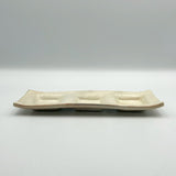 鉄散 押型長皿 (三つ押)【古谷No.20】