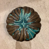 輪花皿 M 青黒【FJ26b】