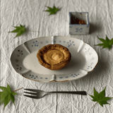 作家 前田麻美 染付小花紋 オーバル皿M