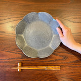 輪花皿 中 グレー釉 - Image #4