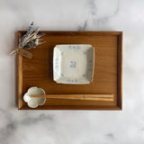 染付小花紋 隅入角皿 - Image #5