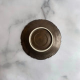 ブロンズ釉 花唐草稜花 中皿 - Image #3