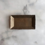 ブロンズ釉 花七宝 角皿 - Image #1