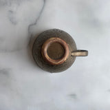 作家 前田麻美 ブロンズ釉 花七宝 スープカップ