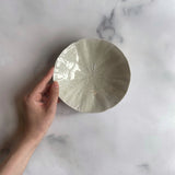 作家 前田麻美 灰青釉 蓮の葉 5寸皿