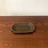 Small octagonal plate with rusty glaze | Furuya Pottery (Shigaraki ware, pottery)