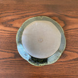 Ring flower plate, medium size, rust glaze | Furuya Seitosho (Shigaraki ware, pottery)