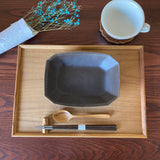 八角鉢 小 サビ釉|古谷製陶所(信楽焼 陶器)