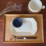 八角プレート 小  鉄散|古谷製陶所(信楽焼 陶器)