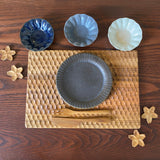 Ruffle Plate S Sabi Glaze | Furuya Seitosho (Shigaraki ware pottery)