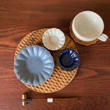 輪花深皿 豆 粉引|古谷製陶所(信楽焼 陶器)