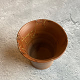 205 藻掛湯吞み 朱色|作家 山田勇太郎(常滑 茶器)【17】