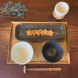 八角長皿  サビ釉|古谷製陶所(信楽焼 陶器)