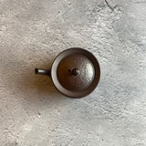 紫泥槌目蓋宝瓶(110ml)|作家 山田勇太郎(常滑 茶器)【32】