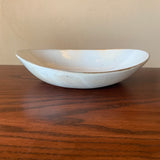Large oval deep bowl, rough iron wire | Furuya Pottery (Shigaraki ware, pottery)