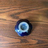 輪花高台小鉢 ミニ 瑠璃釉|古谷製陶所(信楽焼 陶器)