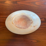 Large oval deep bowl, rough iron wire | Furuya Pottery (Shigaraki ware, pottery)