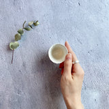 作家 飛松灯器 shaved cup SS / 台湾茶杯 / white