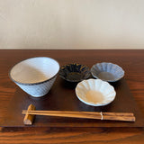 古屋陶瓷花深盘豆灰釉