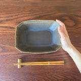 八角鉢 小 サビ釉|古谷製陶所(信楽焼 陶器)