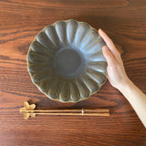 Large Flower Deep Dish, Rust Glaze | Furuya Pottery (Shigaraki ware, pottery)