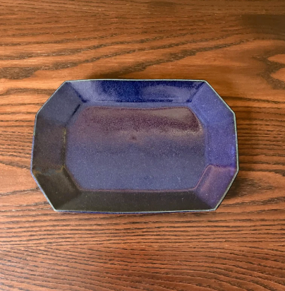 【事前予約】東西おはぎ食べ比べ + 【古谷製陶所 八角プレート 小】セット