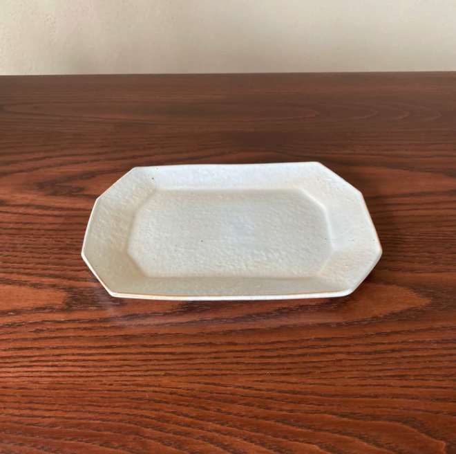 【事前予約】東西おはぎ食べ比べ + 【古谷製陶所 八角プレート 小】セット