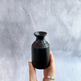 Artist Tobimatsu Toki 3 lines bottle vase / S / charcoal black