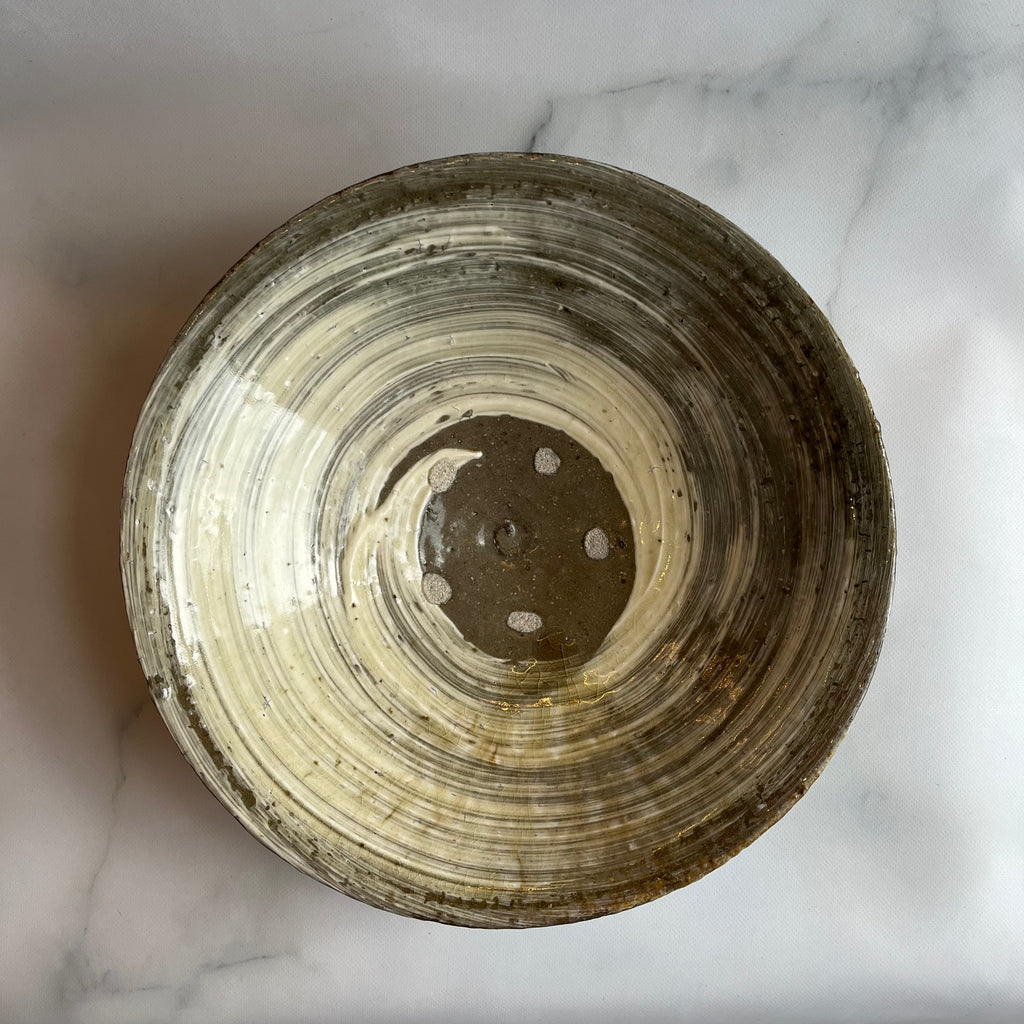 作家 額賀 円也 刷毛目 8寸鉢 – nokaze｜陶器、和食器、うつわの通販