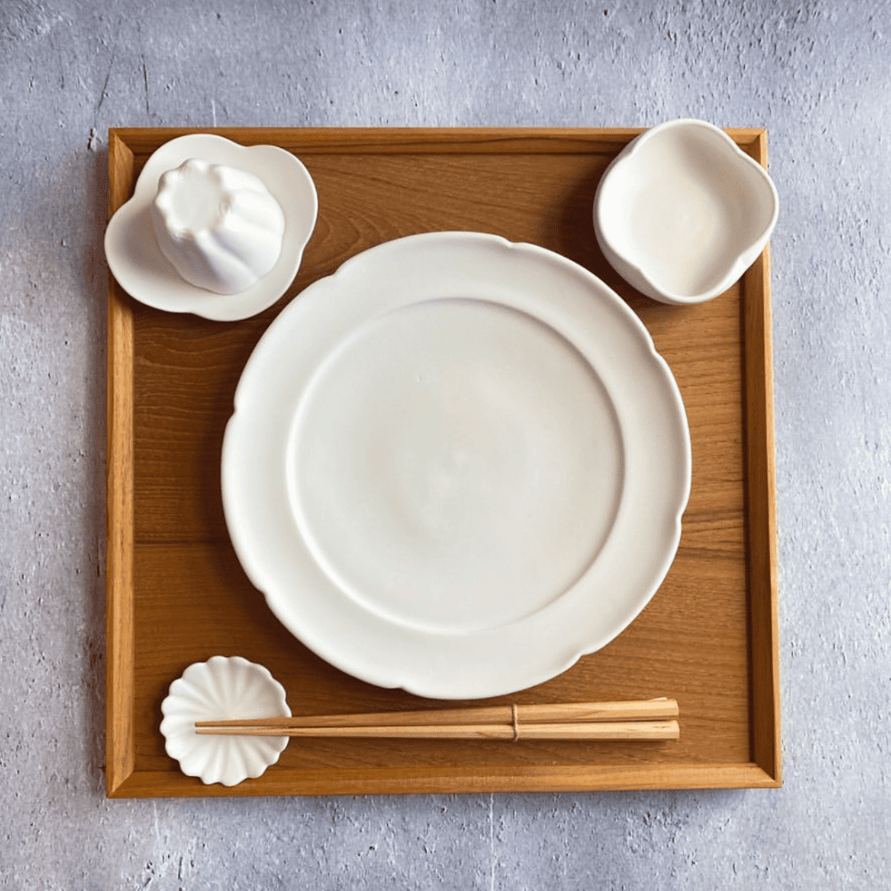 J. Furniture チーク材 スタックトレー 正方形 – nokaze｜陶器、和食器