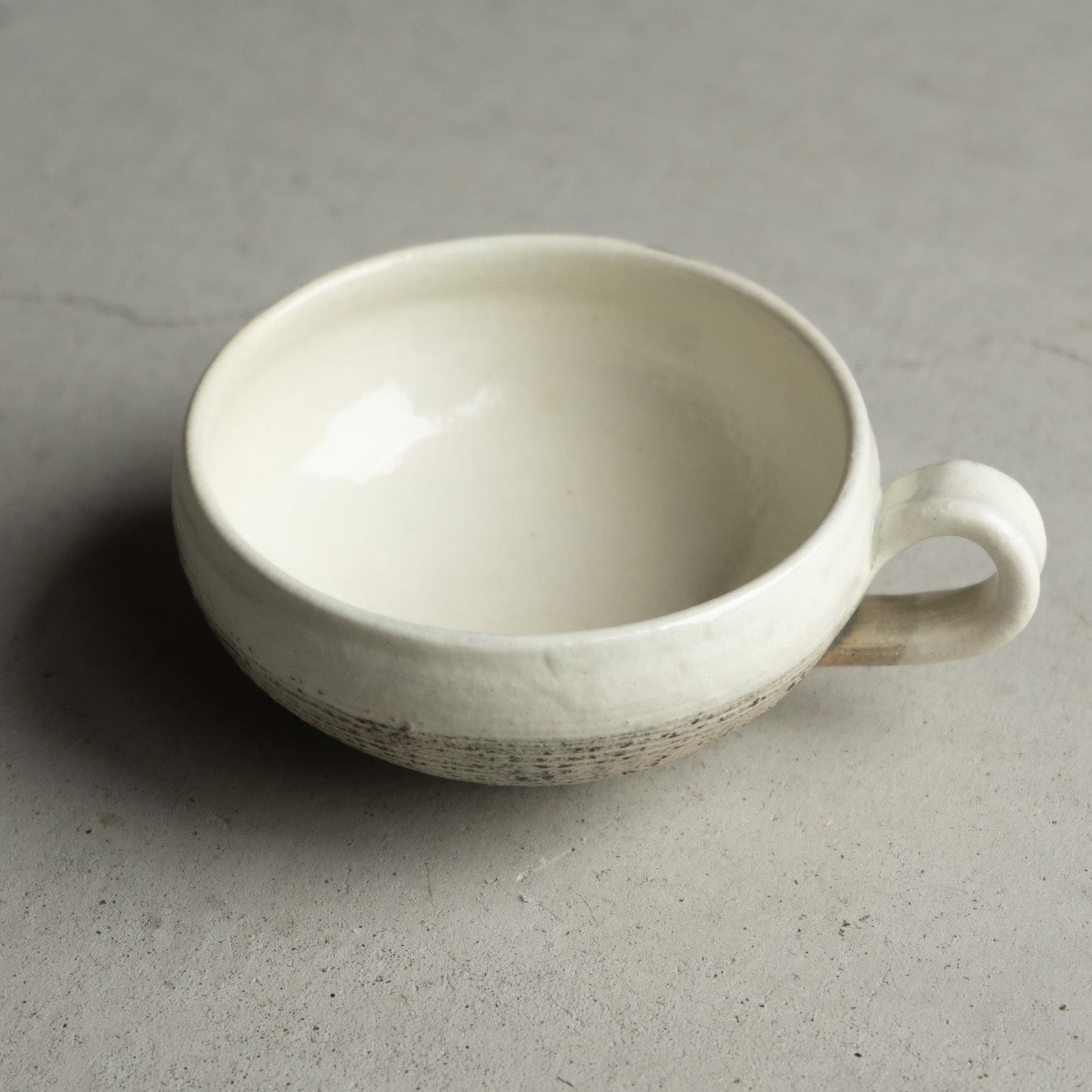 古谷製陶所＊手付丸型＊スープカップ＊2個セット＊信楽焼＊古谷浩一 古谷製陶所（古谷浩一）渕荒横彫 手付丸スープカップ 【信楽焼 スープ