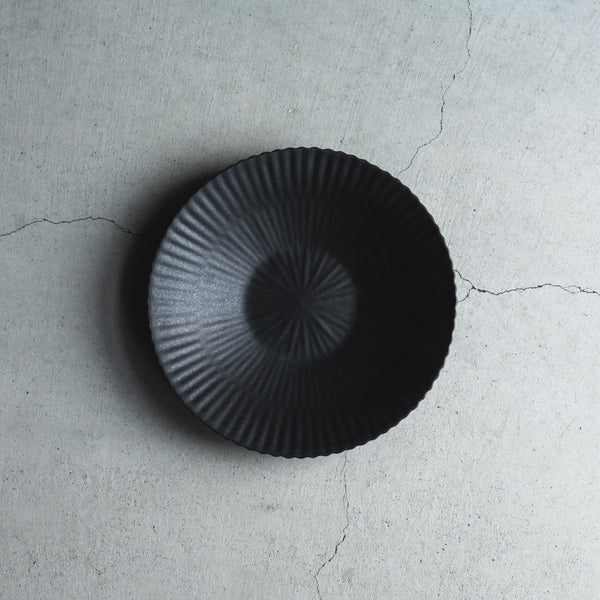 shallow bowl/M/charcoal black
